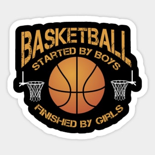 Started by boy, finish by girl Sticker